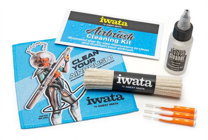 Iwata Medea Airbrush Cleaner 8oz - Wet Paint Artists' Materials and Framing