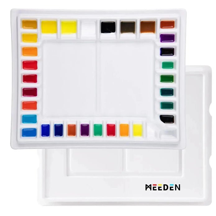 MEEDEN Ceramic Double Palette Cup with Cover