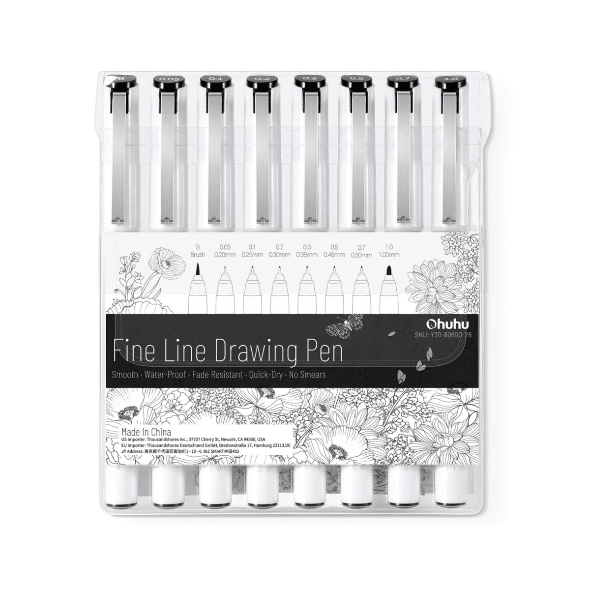 Ohuhu Honolulu 36 Gray Tone Colors Dual Tips Alcohol Art Markers – ohuhu