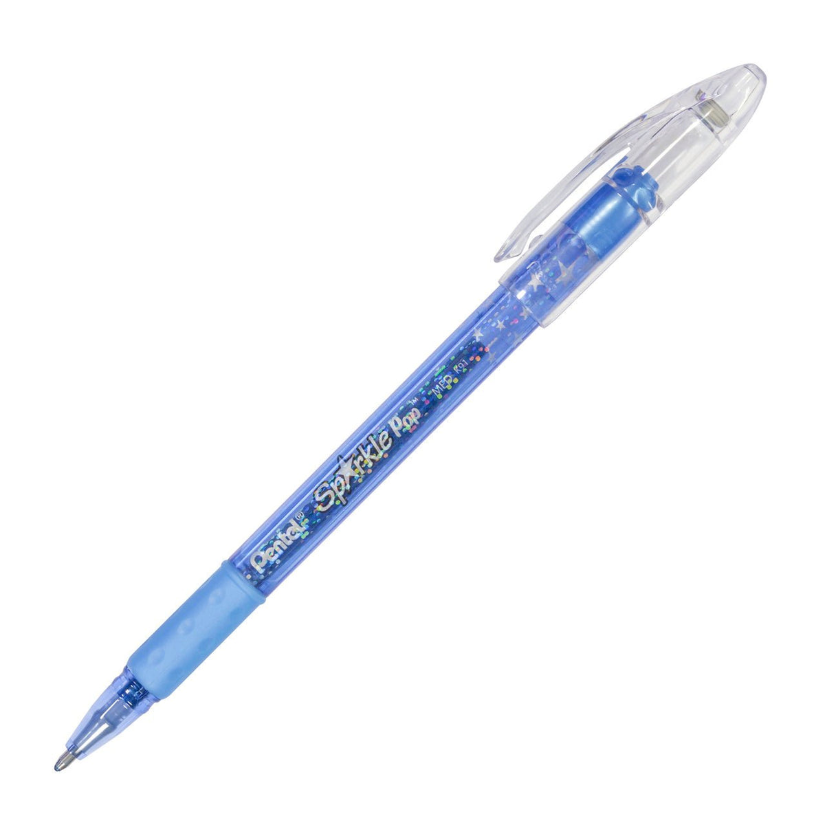 Pentel Sparkle Pop Metallic Pen, (1.0mm) Bold Line, Black-Red Ink - merriartist.com