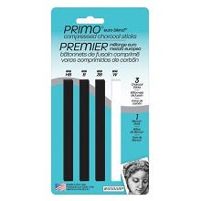 General Wide Compressed Charcoal sticks 6B - 3 Pack 