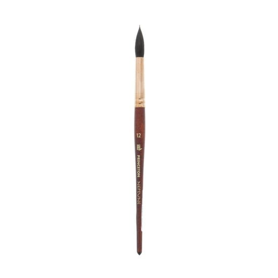 Princeton Neptune Synthetic Squirrel Brush - Oval Wash, Short Handle, Size  3/4