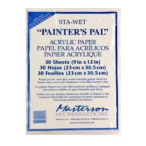  Masterson Sta-Wet Handy Palette Acrylic Paper Refill
