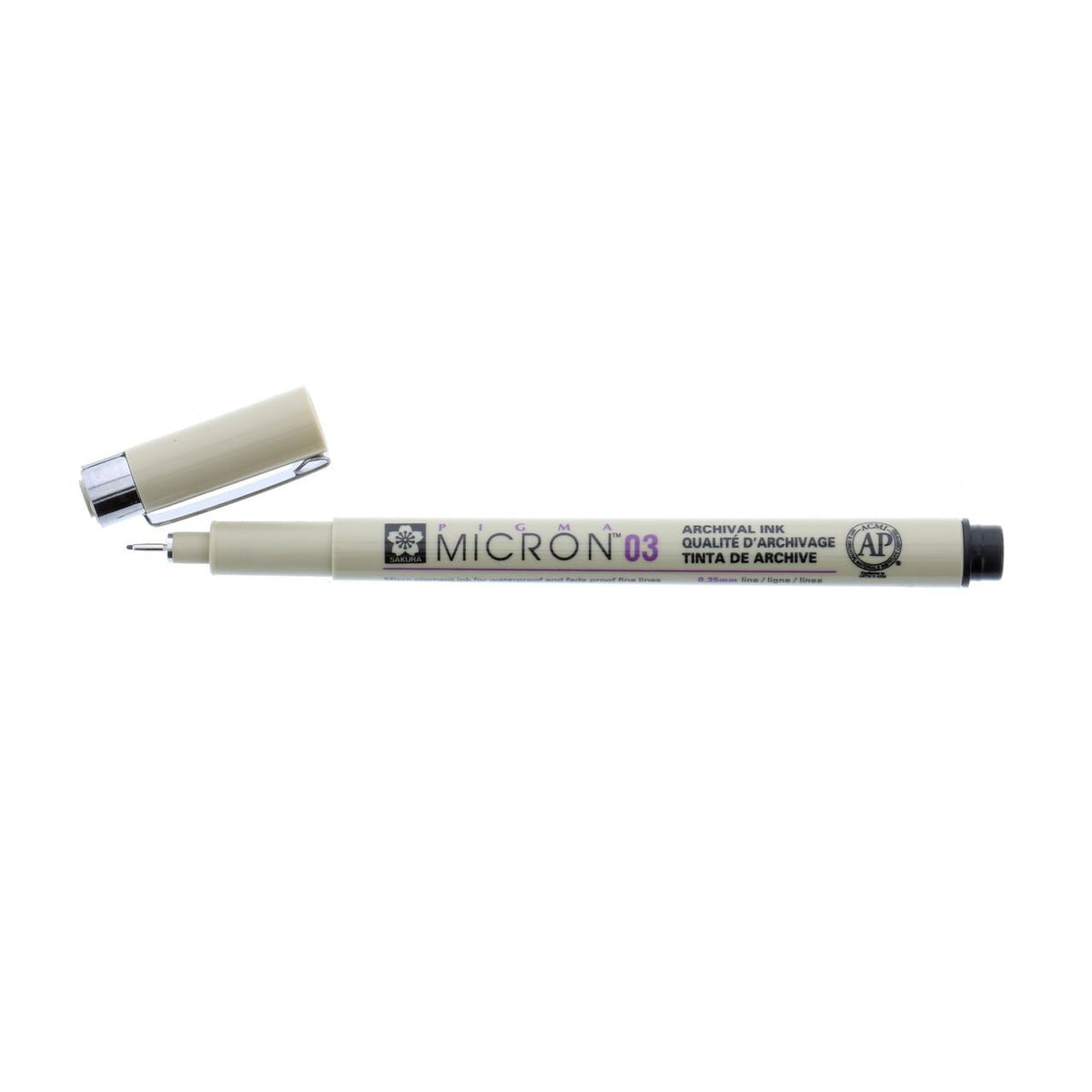 Sakura Pigma Micron Drawing Pens 02 Black Ink, Line Width 0.3mm - 8 Pack of Micron 02 Black