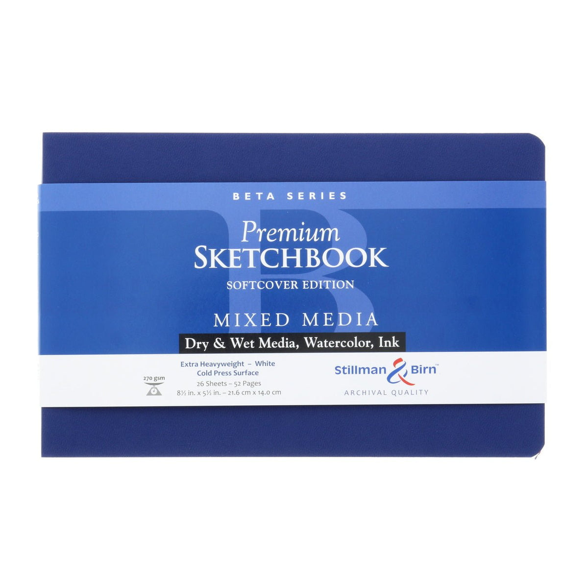 Stillman & Birn Beta Series Soft-Cover Sketchbook, 7.5 x 7.5