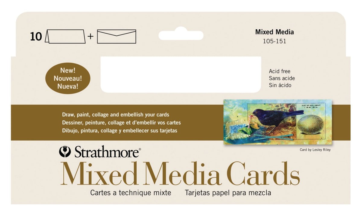 Unleash Style Strathmore Cards & Envelopes 5X6.875 10/Pkg - Watercolor 956