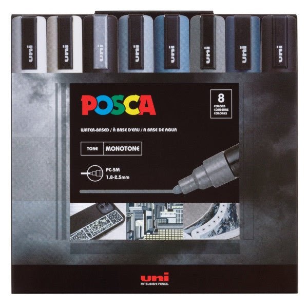 POSCA PAINT MARKER SET PC-5M MEDIUM SET/16 COLOR PXPC5M16SET