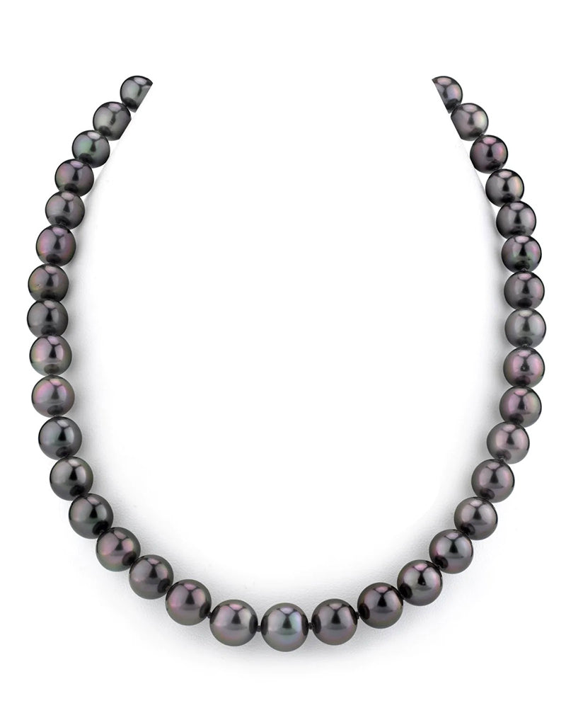 Pure Pearls Weekly Product Spotlight: Black Tahitian Pearl Necklace with Aubergine Overtones