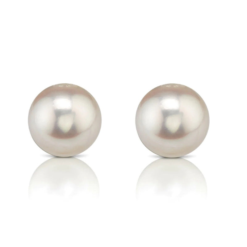 Weekly Product Spotlight: 9.5-10mm Hanadama Akoya Round Pearl Stud Earrings