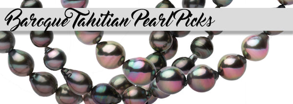 8 x 10mm Tahitian Pearl Necklace Circle Baroque | American Pearl