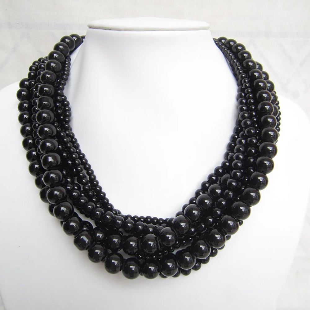 Black Akoya Pearl Necklaces