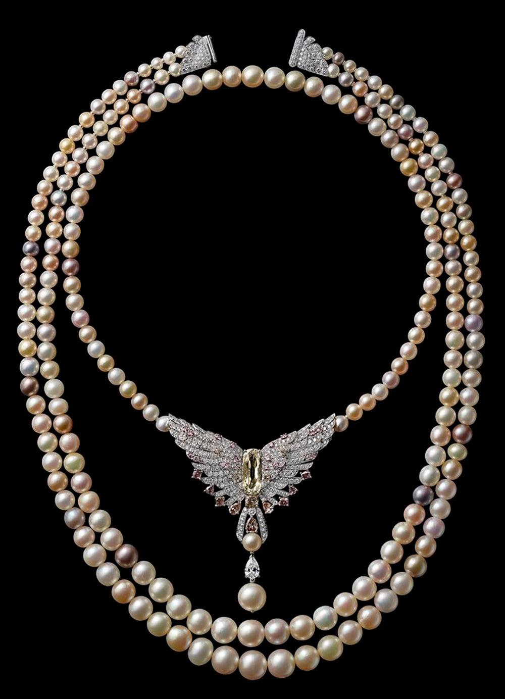 Top Ten Most Expensive Pearls Ever Sold: Cartier Triple Strand Natural Pearl Necklace 2016