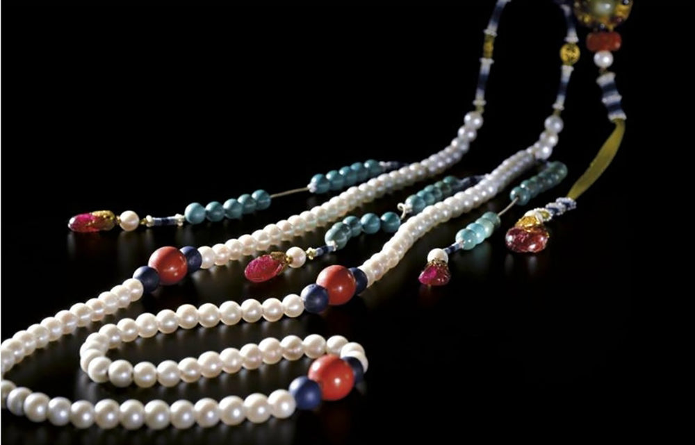 Top 10 Most Expensive Pearls Ever Sold: Ceremonial Chaozhu White Pearl Necklace Imperial China