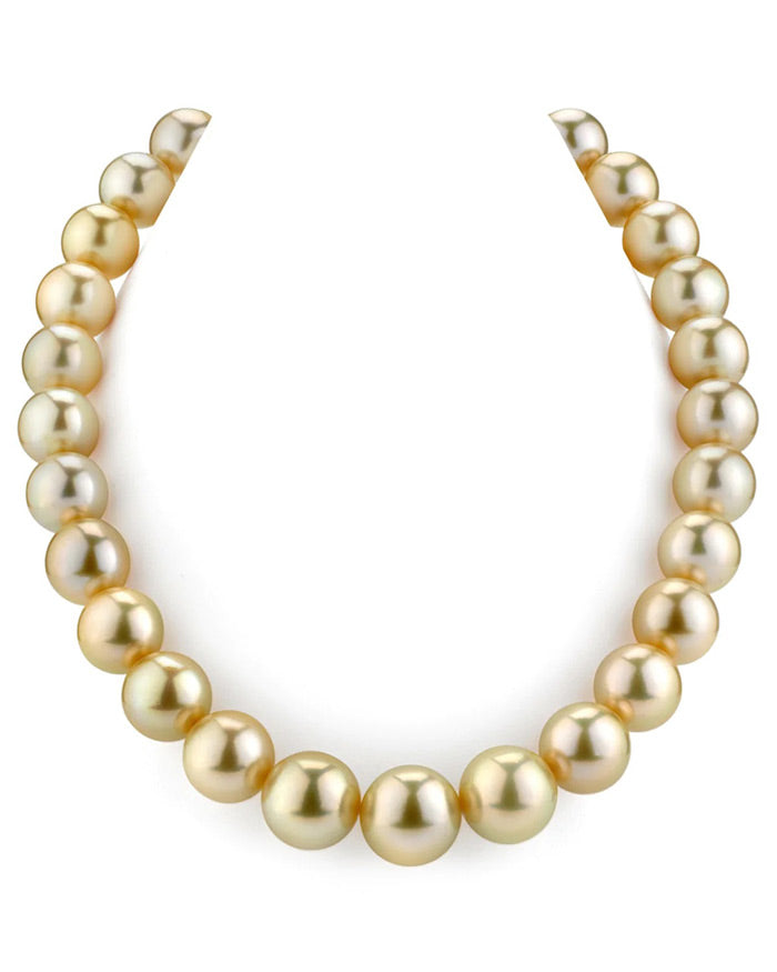 Golden South Sea Pearl Necklace, 14.0-16.0mm, AAAA Quality