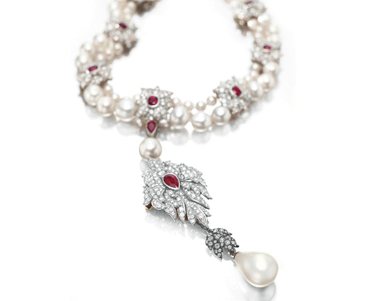 La Peregrina Pearl Pendant and Necklace
