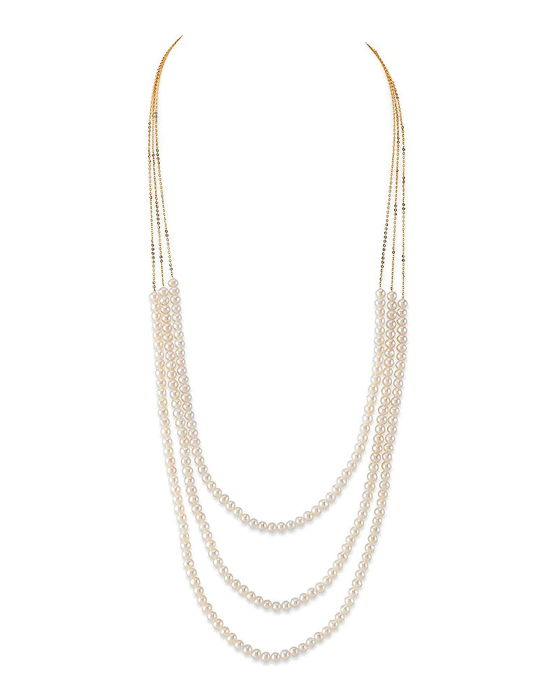 Pure Pearls Weekly Product Spotlight: Multi-Layer Freshwater Pearl Chain Necklace