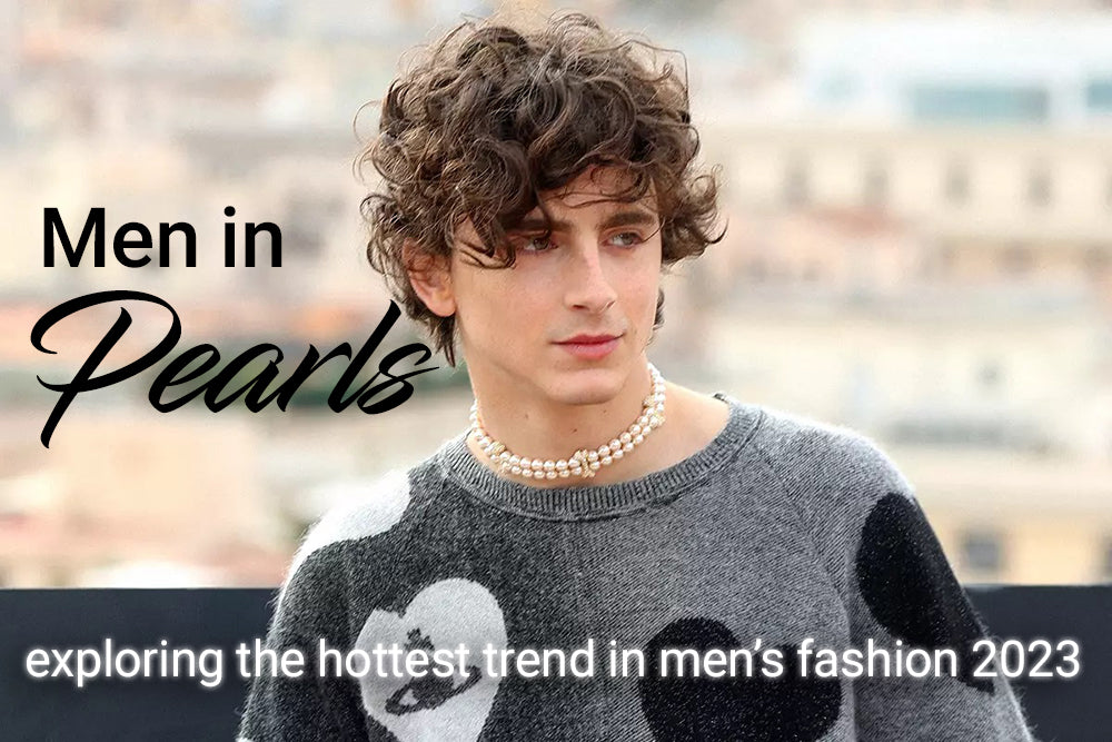 Men are loving their pearls and the new fashion trend is here to stay