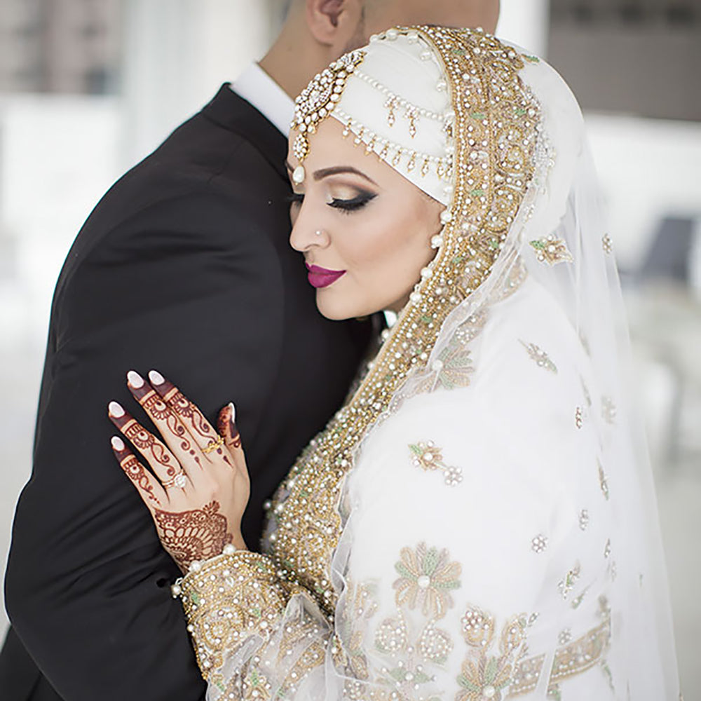 Muslim Bride with Pearls