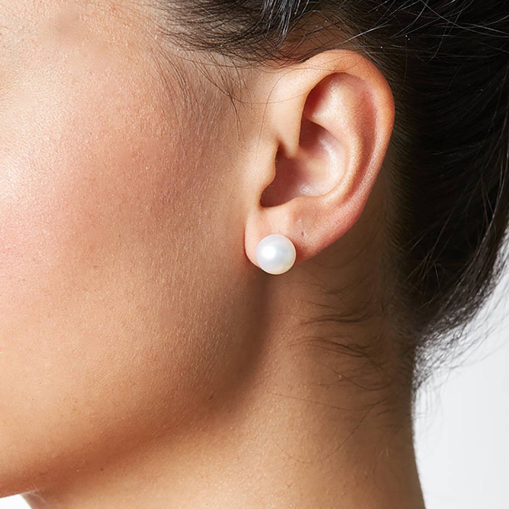 Pearl Earring Size Guide: 9.0-10.0mm Pearl Earrings