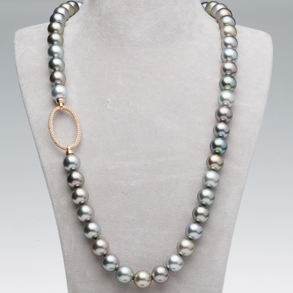 Pure Inspiration: Silver Tahitian Pearl Necklace by Robert Wan