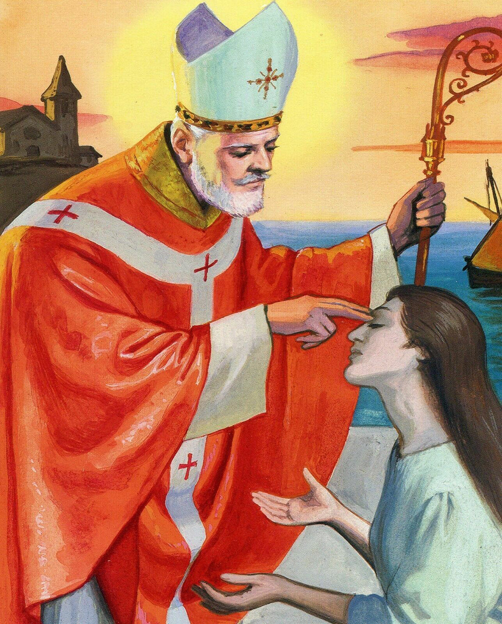 Saint Valentine Cures Blind Girl