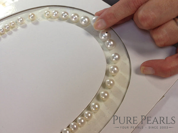 Marking Pearls Drilling 