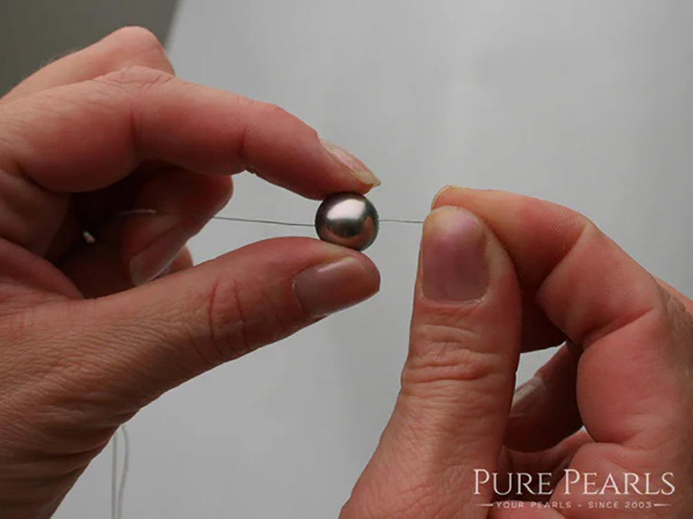 Stringing a Pearl Necklace