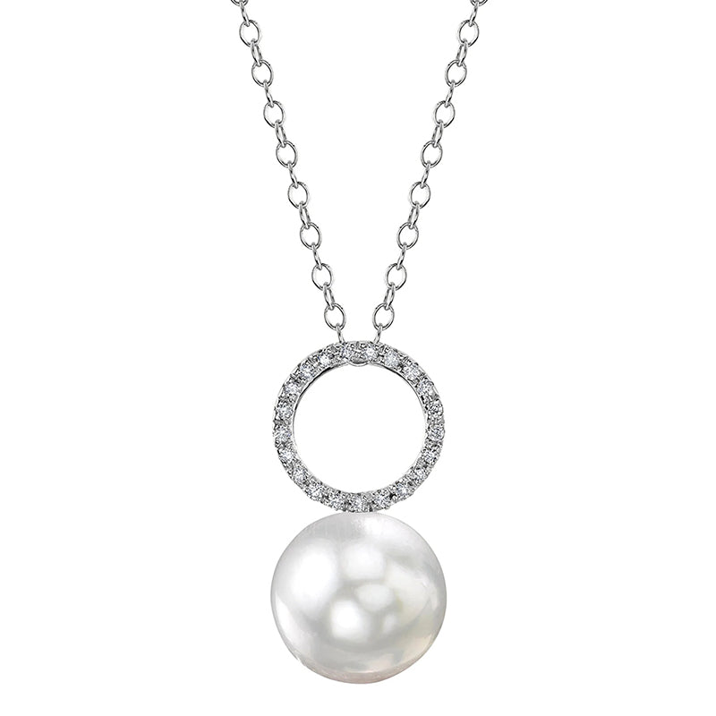 Pure Pearls Weekly Product Spotlight: White South Sea Pearl & Diamond Maya Pendant