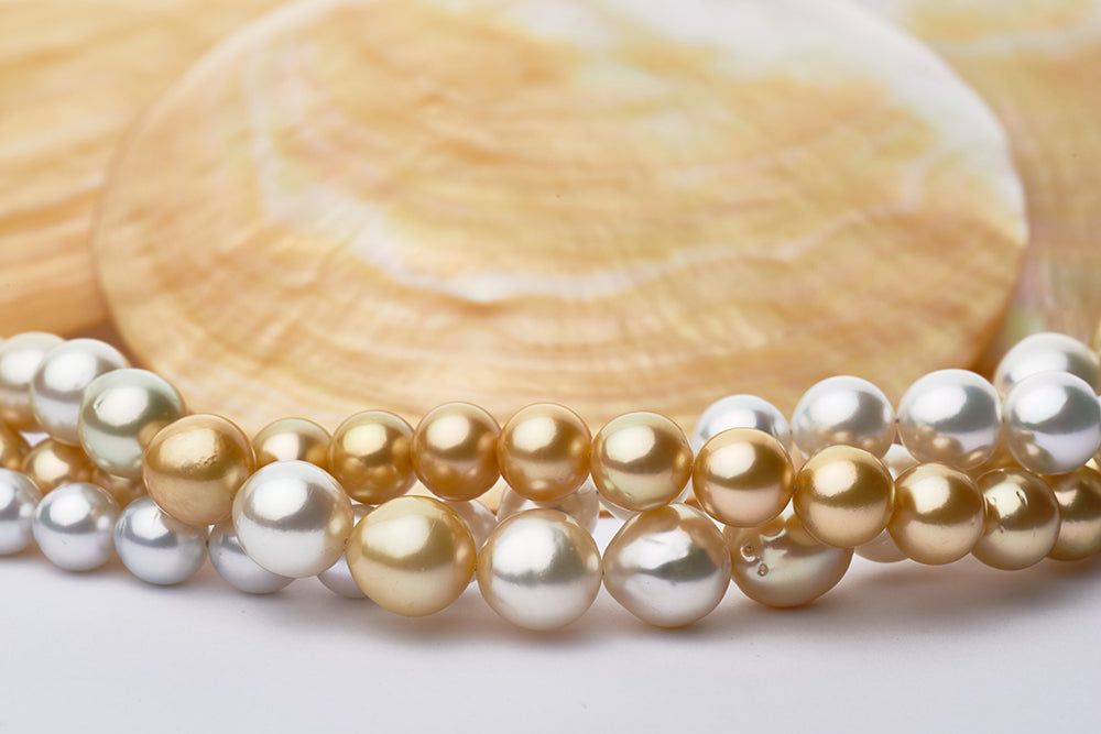 Golden South Sea Pearl Necklaces