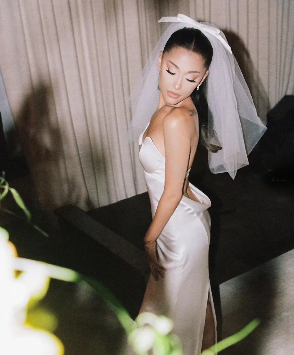 Ariana Grande Pearl and Diamond Earrings Wedding