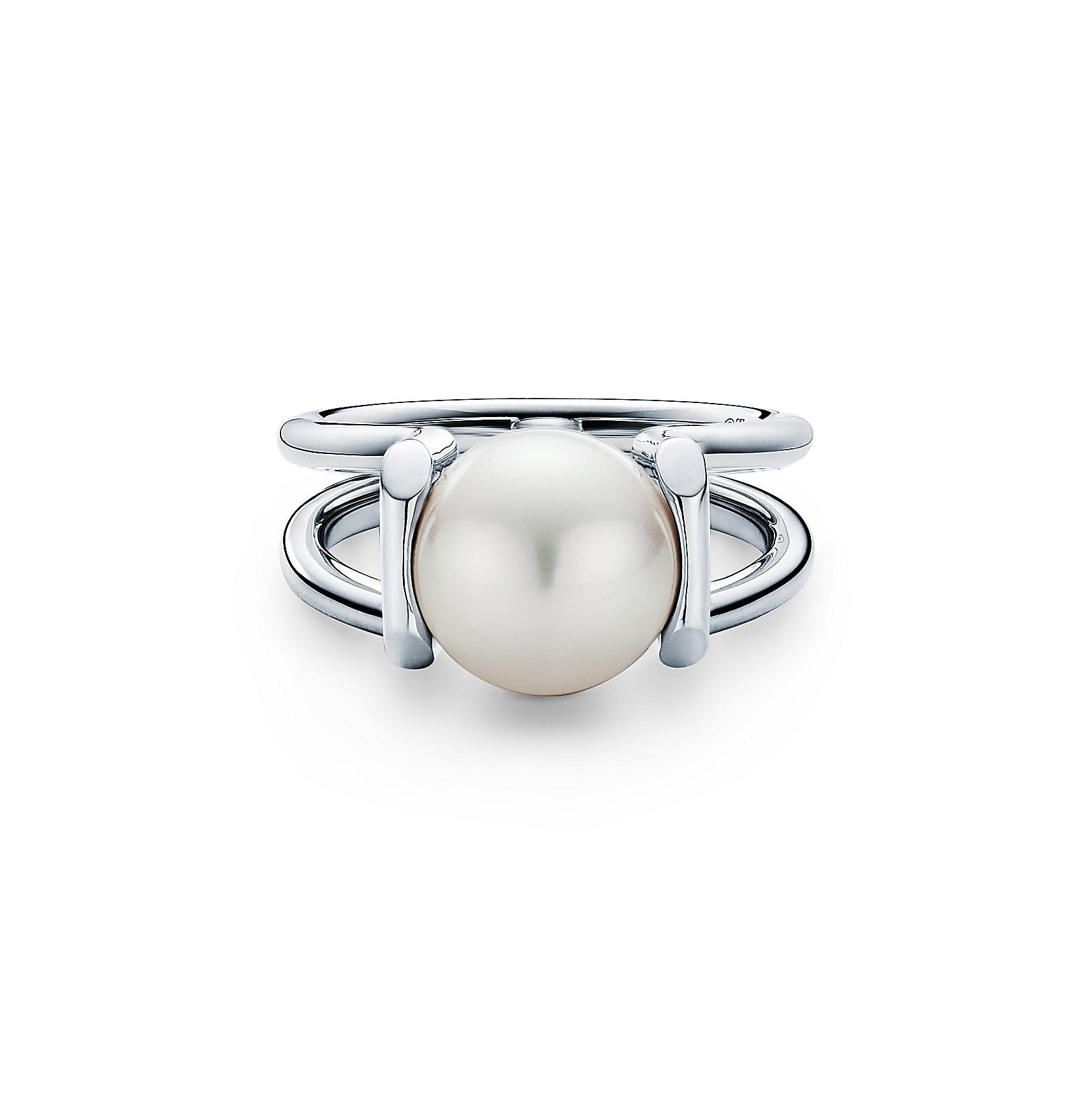 Details of Freshwater Pearl Engagement Ring in Sterling Silver