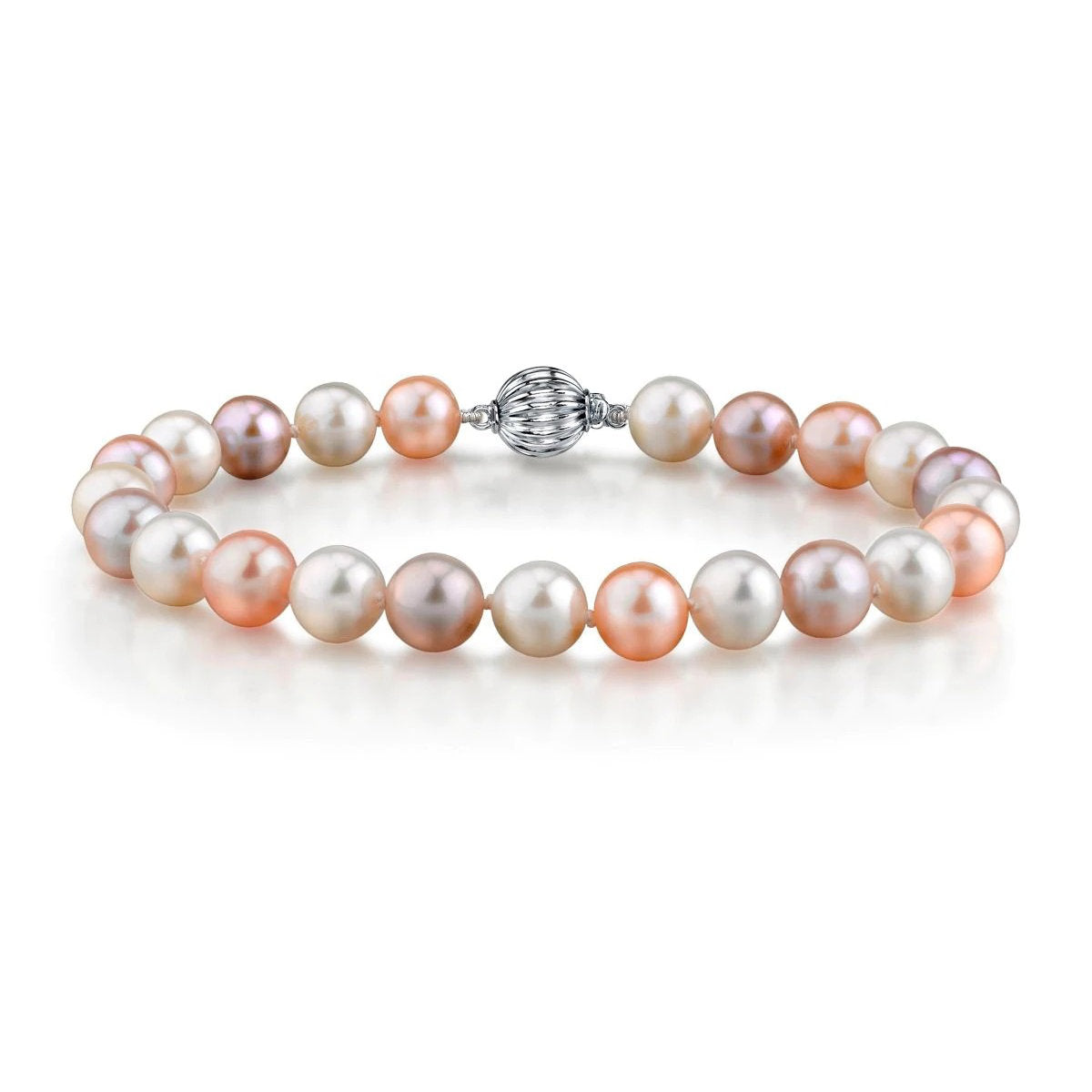 7.0-7.5mm Multicolor Freshwater Pearl Bracelet in AAA Quality from Pure Pearls