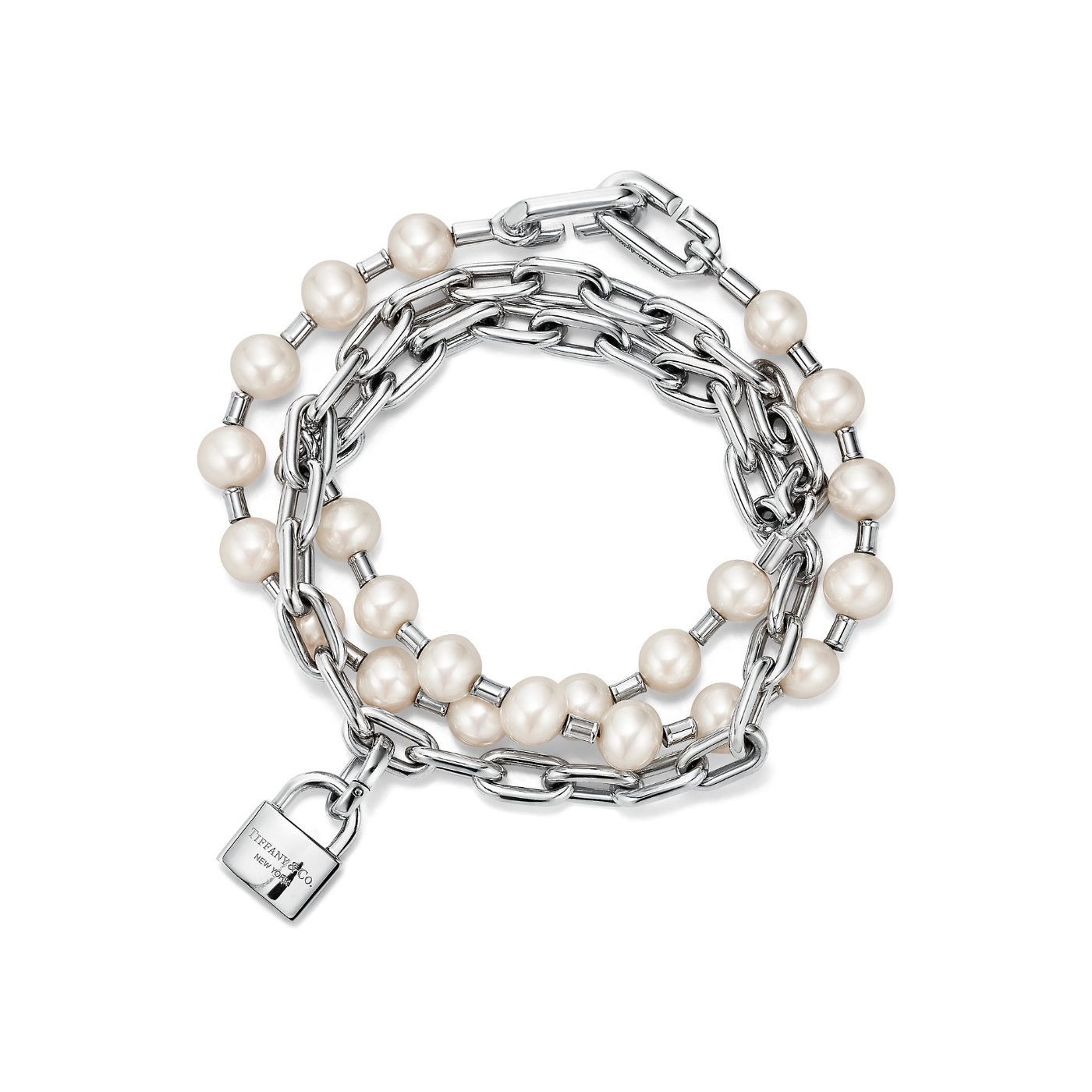 Pearl Lock Bracelet in Silver from Tiffany