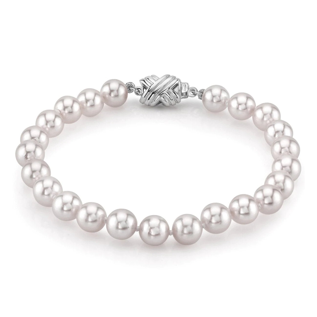 White Japanese Akoya Pearl Bracelet from Pure Pearls