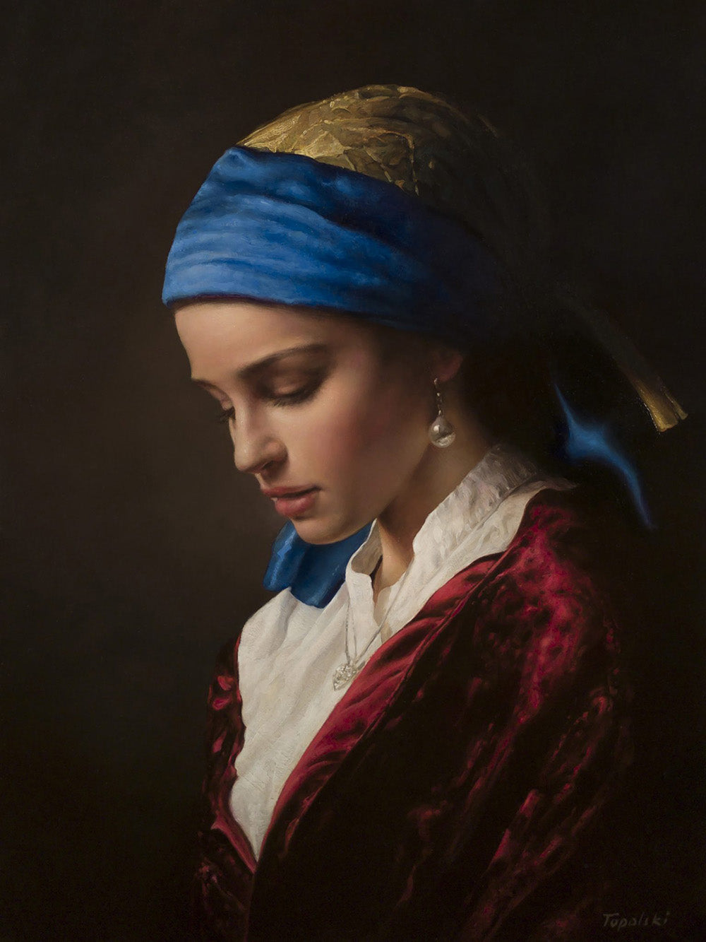 Pearls in Fine Art: Irina's Prayer Piotr Topolski