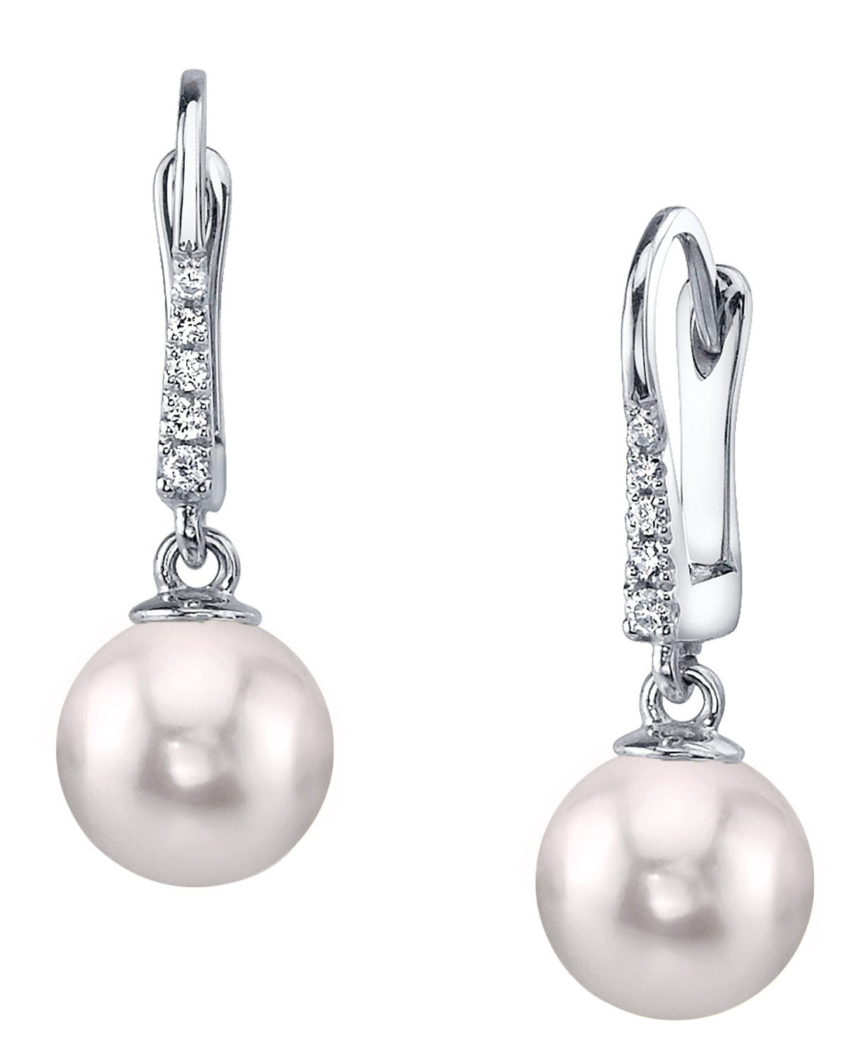 akoya pearl earrings white gold