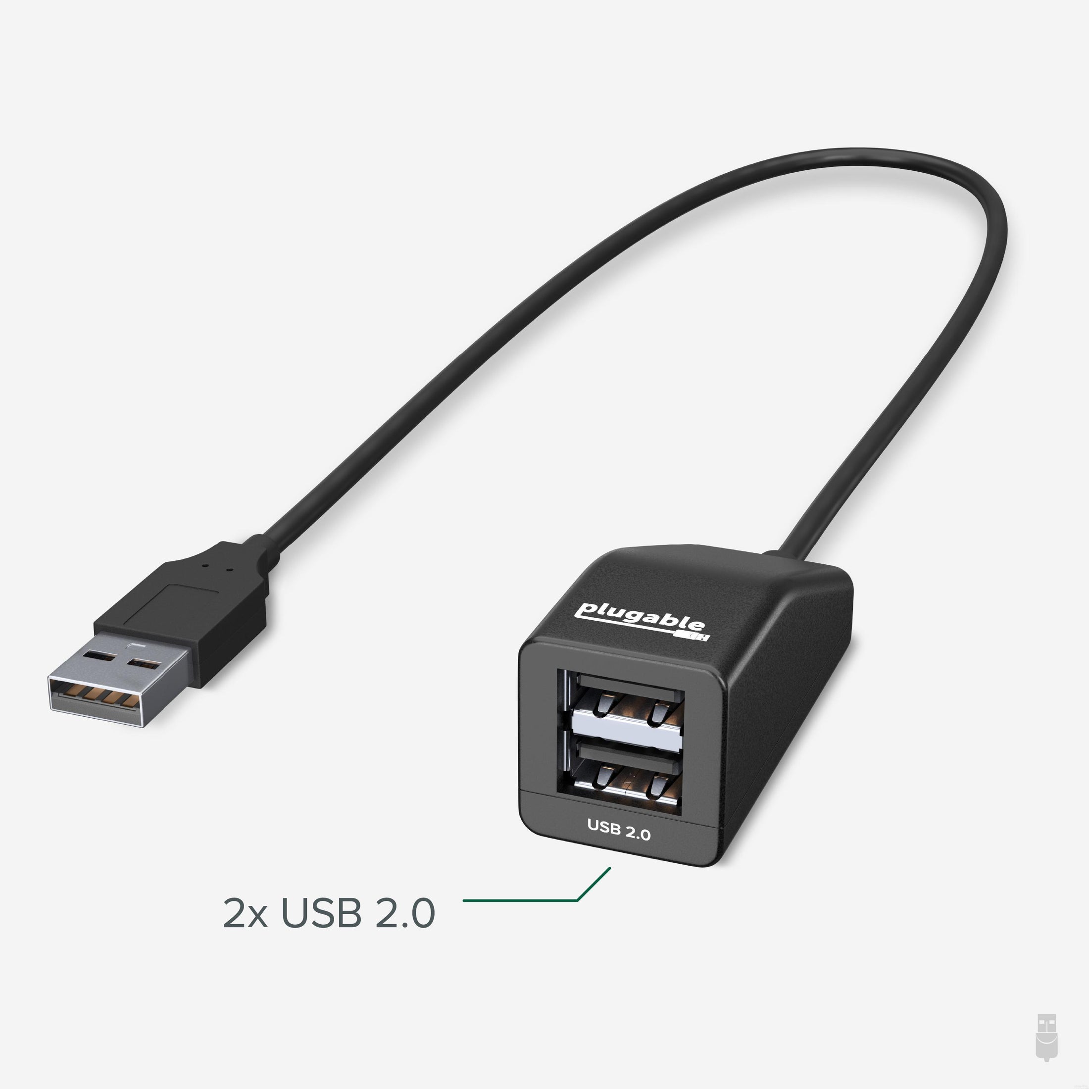 Nauwgezet helpen micro Plugable USB 2.0 2-Port Hub/Splitter – Plugable Technologies
