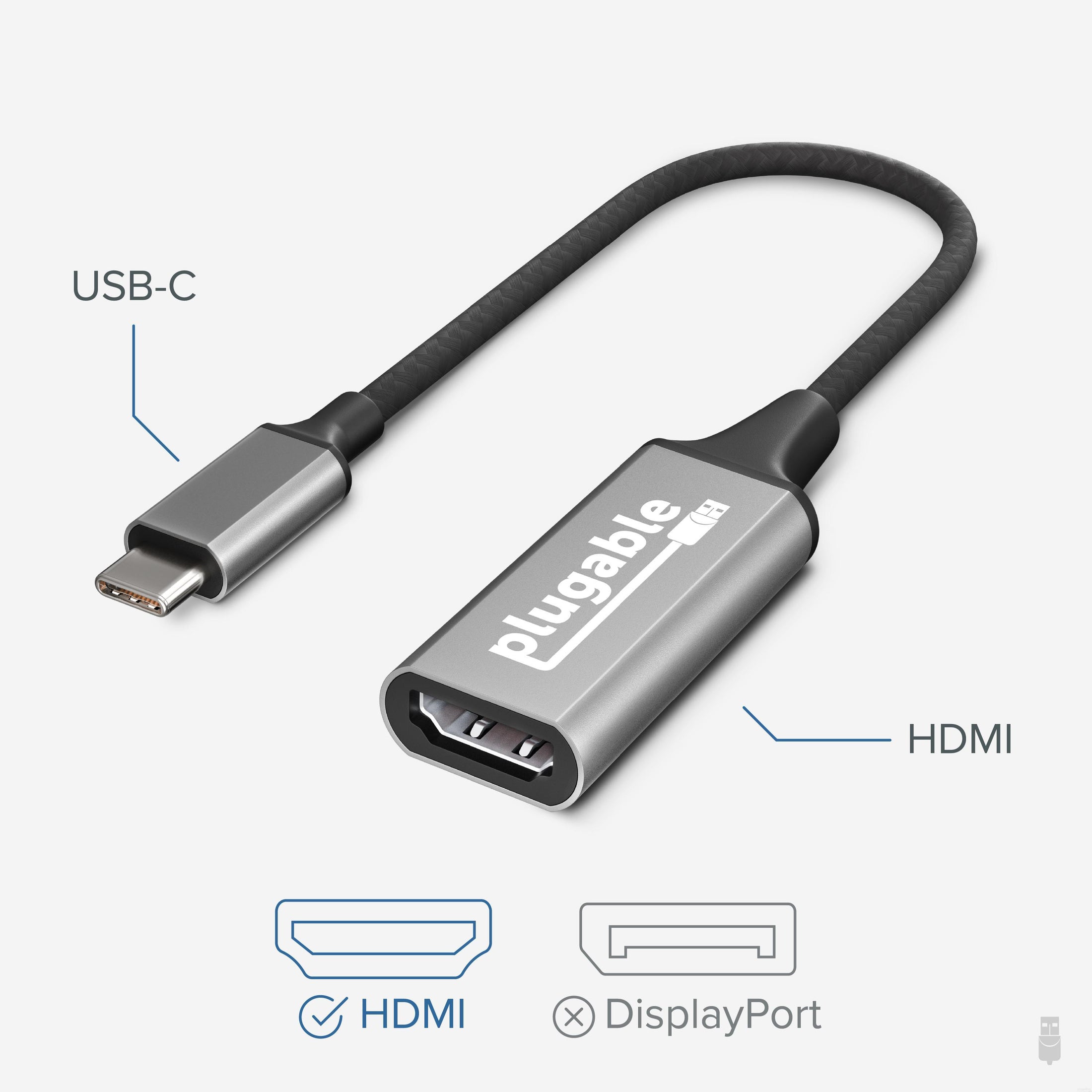 Plugable USB Type-C to HDMI Adapter – Plugable