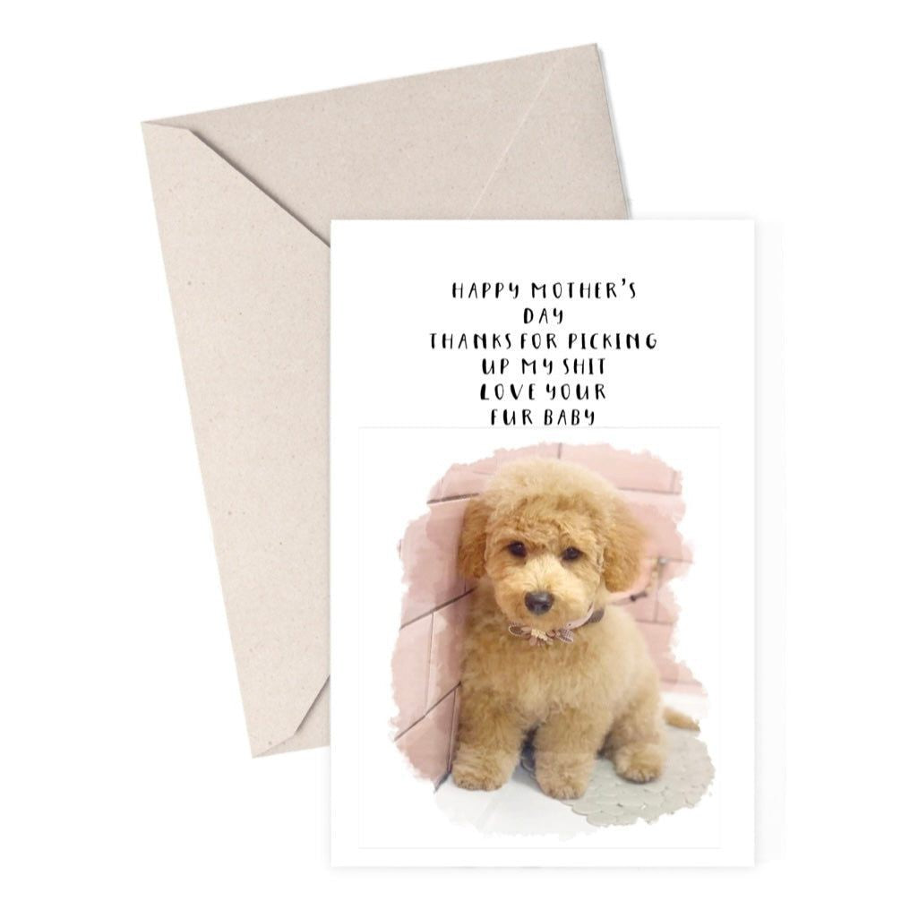 Card Only - Dog, Thanks for pick up my shit
