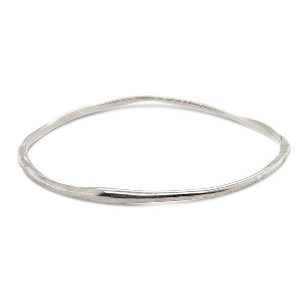 SS Hand carved Freeform Single Bangle Bracelet – Emily Amey