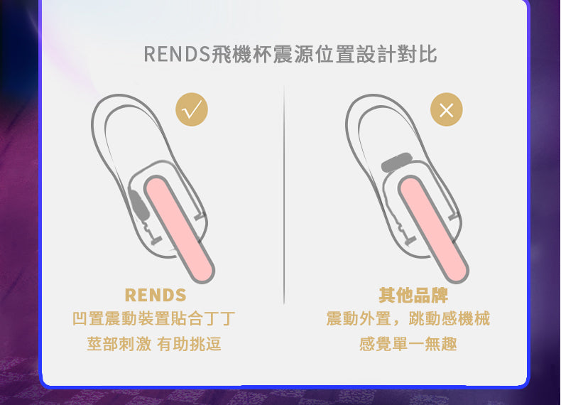 RENDS 毒藥 VENENO 2代 10段 變頻震動發音加溫震動 電動飛機杯