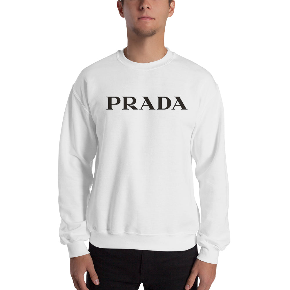 prada white sweatshirt