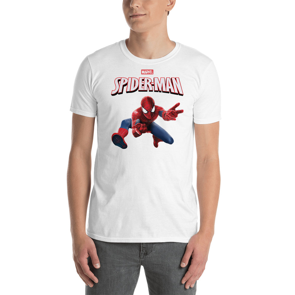 Spiderman T shirt SuperHero T shirt short-sleeve White Cotton T shirt for  men – 