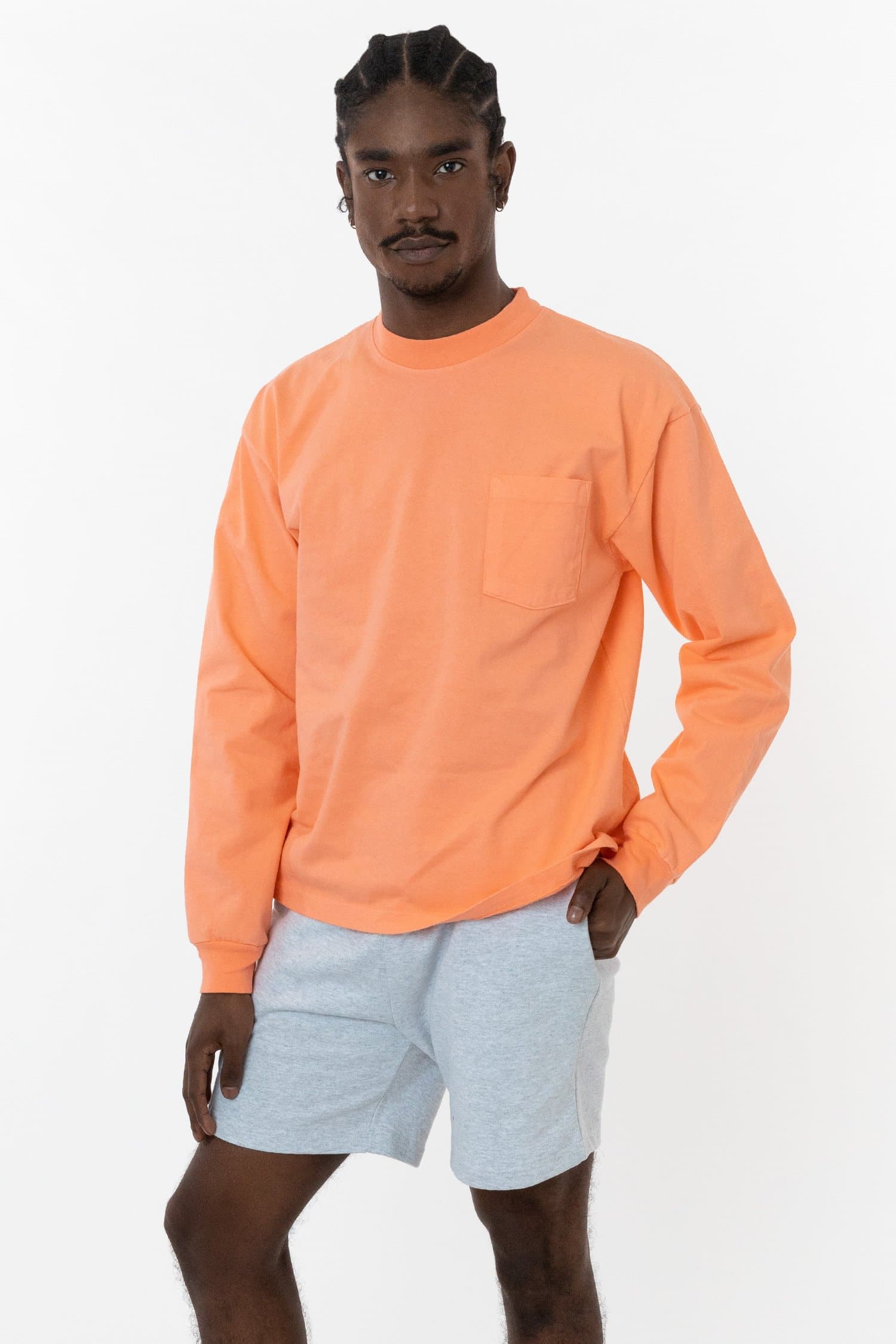 1801GD - 6.5oz Pigment Dye Crew Neck T-Shirt – Los Angeles Apparel