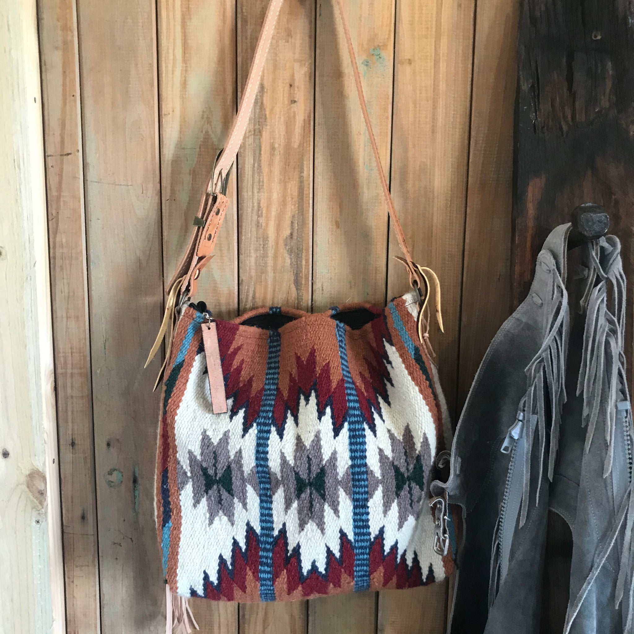 saddle blanket duffle bag