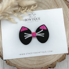 Load image into Gallery viewer, Black &amp; Pink Cat Bow
