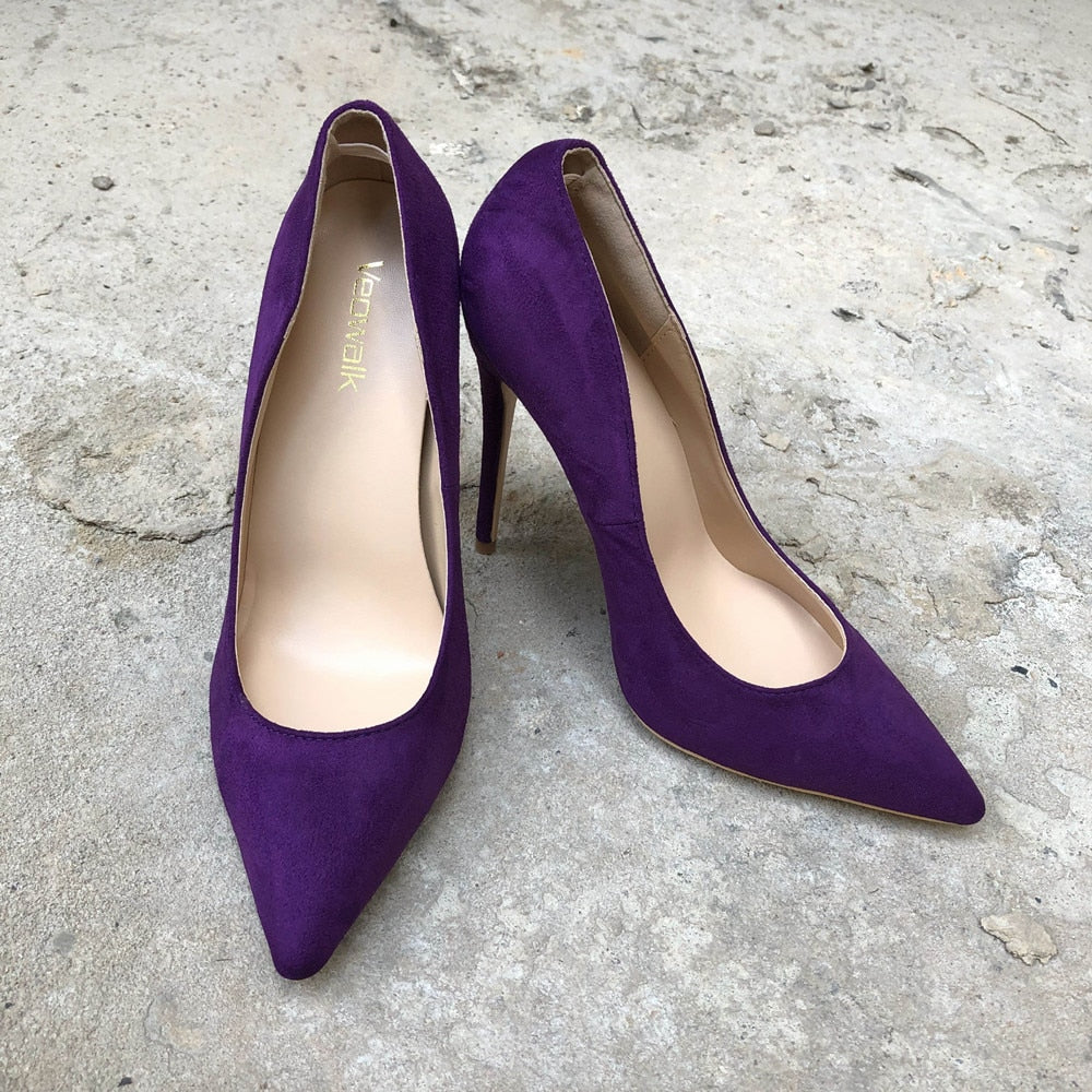 Deep Purple High Heel Pumps – Sherilyn Shop