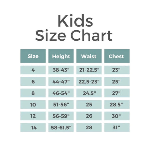 Children Clothing Sizes, Sizing Charts