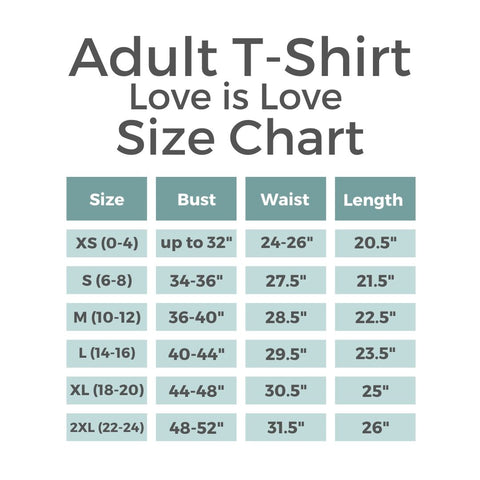 Youth Sizing Chart, Adult Sizing Chart, Organic Clothes