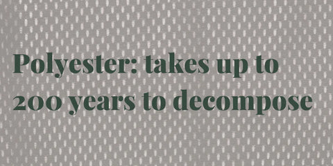 how long does it take for polyester to decompose?